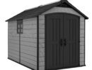 Keter 7.5’x11′ Premier Heavy Duty Plastic Shed – Grey-oakleysgardenmachine- Free shipping